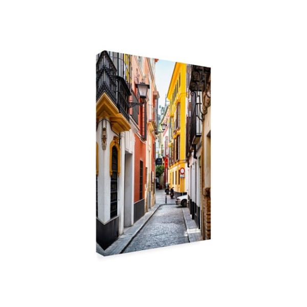 Philippe Hugonnard 'Made In Spain Colourful Street Of Seville' Canvas Art,16x24